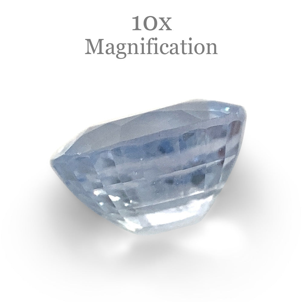 0.97ct Oval Icy Blue Sapphire from Sri Lanka Unheated - Skyjems Wholesale Gemstones