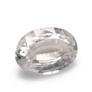 1.05ct Oval White Sapphire from Sri Lanka Unheated - Skyjems Wholesale Gemstones