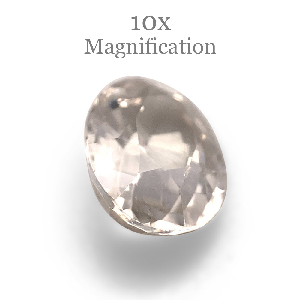1.17ct Oval Pastel Yellow Sapphire from Sri Lanka Unheated - Skyjems Wholesale Gemstones