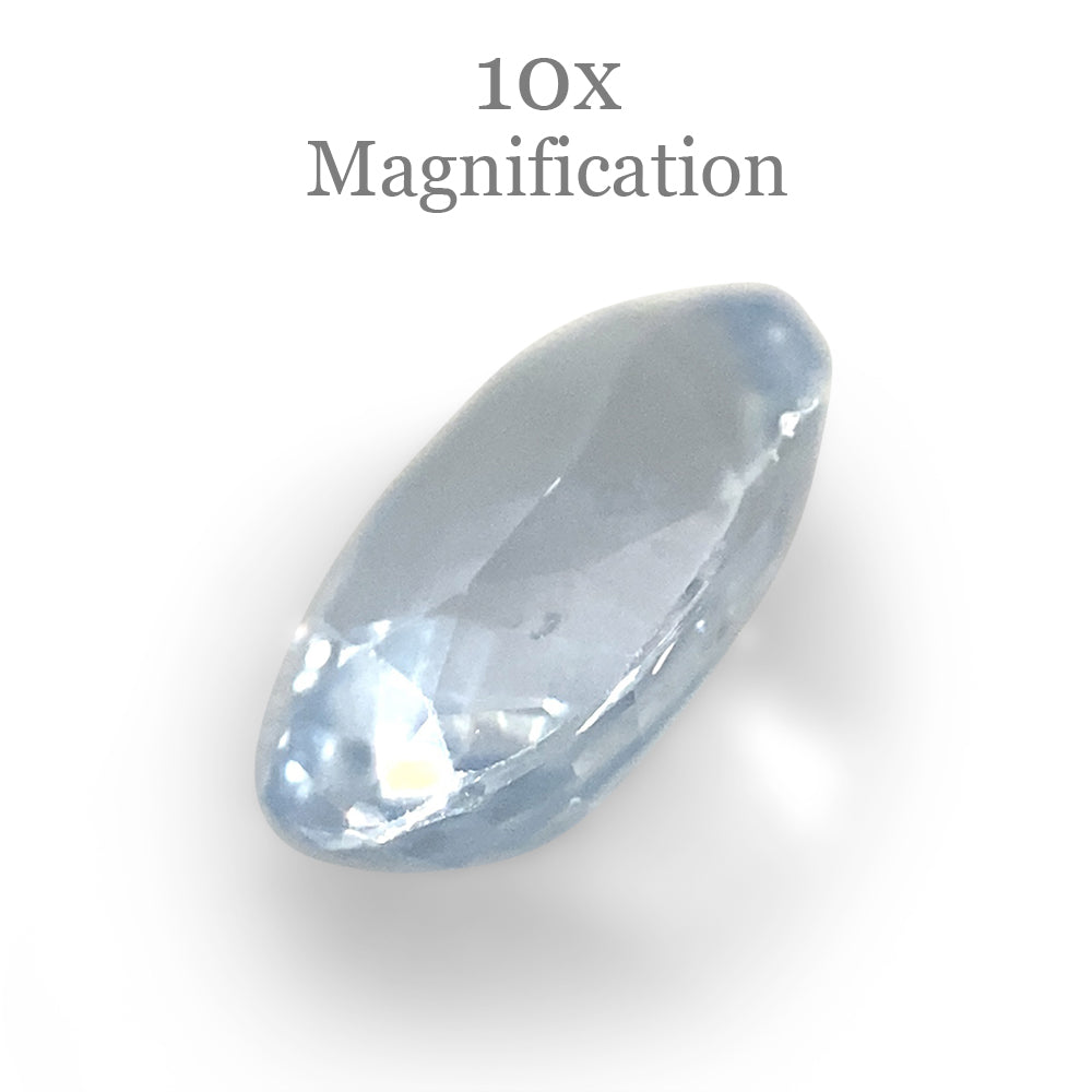 1.05ct Oval Icy Blue Sapphire from Sri Lanka Unheated - Skyjems Wholesale Gemstones