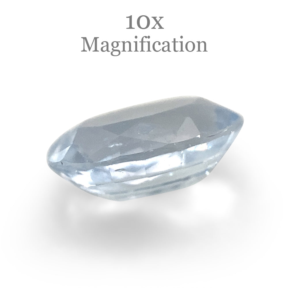 1.05ct Oval Icy Blue Sapphire from Sri Lanka Unheated - Skyjems Wholesale Gemstones