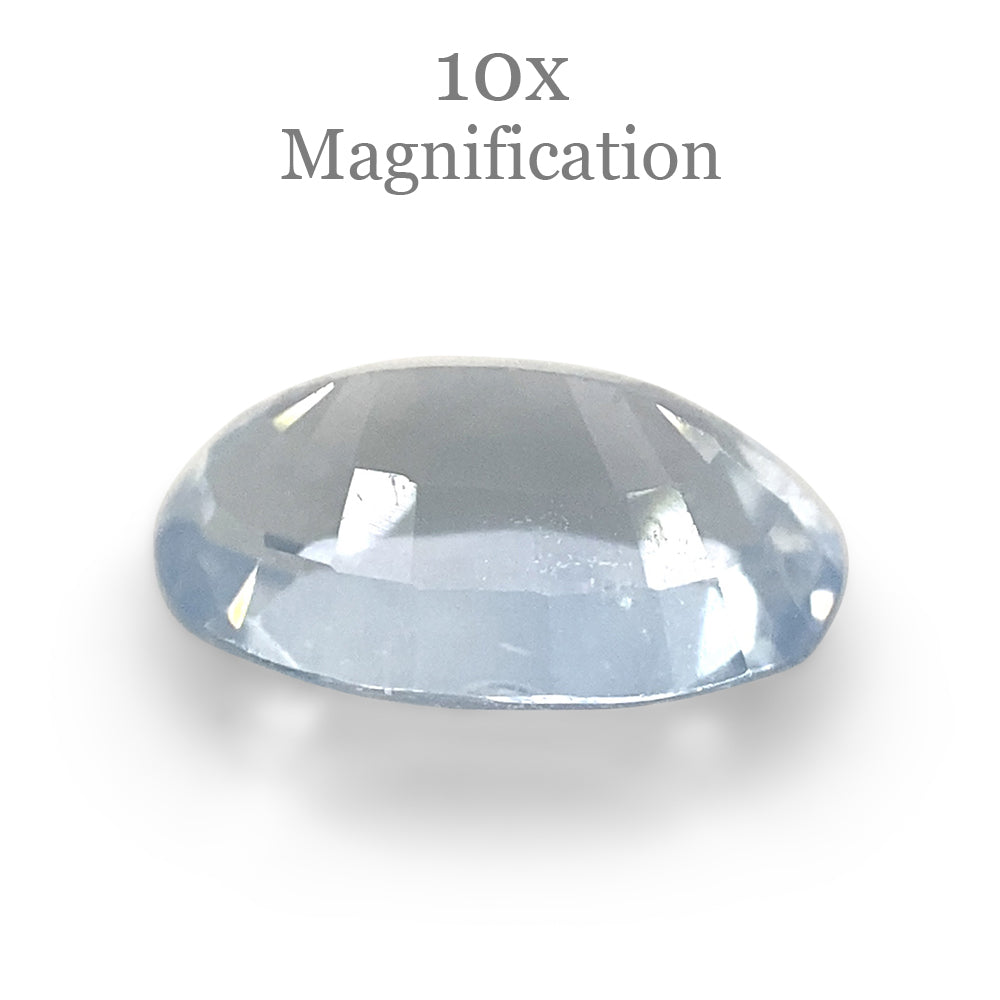 1.05ct Oval Icy Blue Sapphire from Sri Lanka Unheated - Skyjems Wholesale Gemstones