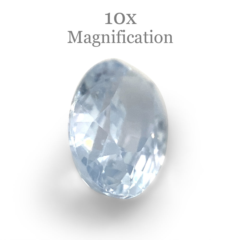 1.05ct Oval Icy Blue Sapphire from Sri Lanka Unheated - Skyjems Wholesale Gemstones