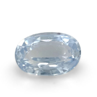 1.05ct Oval Icy Blue Sapphire from Sri Lanka Unheated - Skyjems Wholesale Gemstones