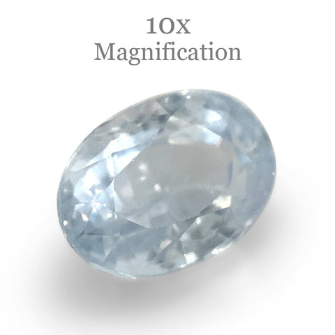 1.18ct Oval Icy Blue Sapphire from Sri Lanka Unheated