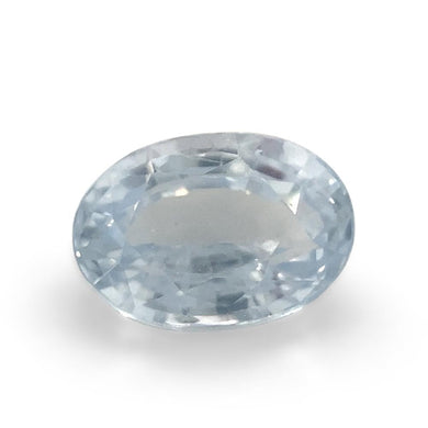 1.18ct Oval Icy Blue Sapphire from Sri Lanka Unheated - Skyjems Wholesale Gemstones