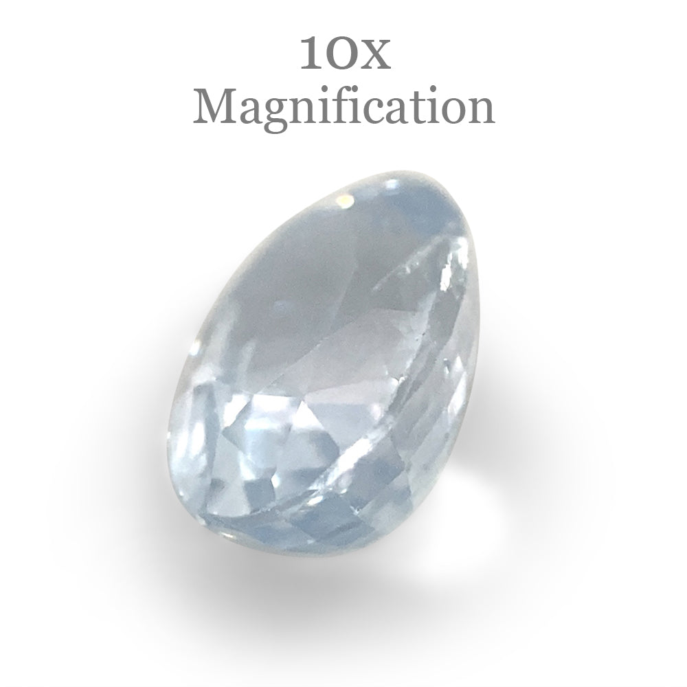 1.18ct Oval Icy Blue Sapphire from Sri Lanka Unheated - Skyjems Wholesale Gemstones