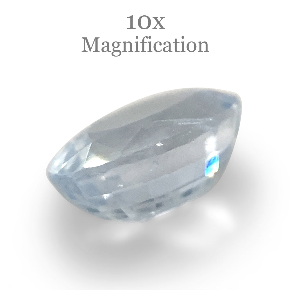 1.18ct Oval Icy Blue Sapphire from Sri Lanka Unheated - Skyjems Wholesale Gemstones