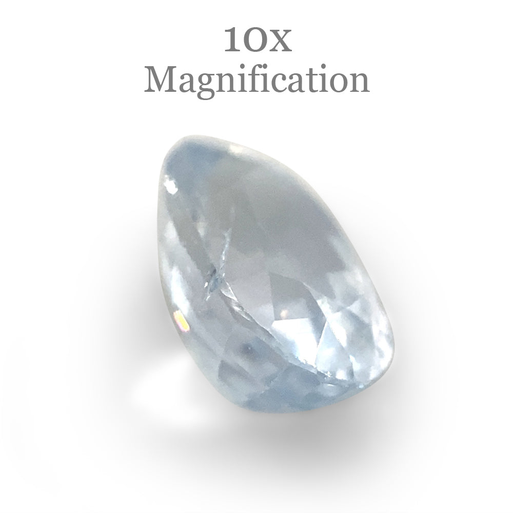 1.18ct Oval Icy Blue Sapphire from Sri Lanka Unheated - Skyjems Wholesale Gemstones