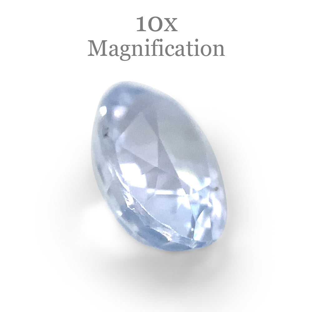 0.97ct Oval Icy Blue Sapphire from Sri Lanka Unheated - Skyjems Wholesale Gemstones