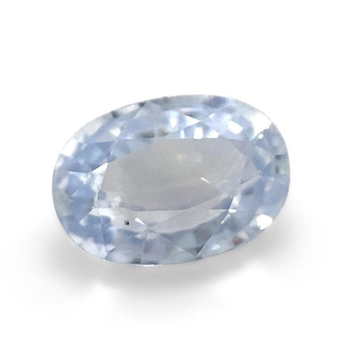 0.97ct Oval Icy Blue Sapphire from Sri Lanka Unheated - Skyjems Wholesale Gemstones