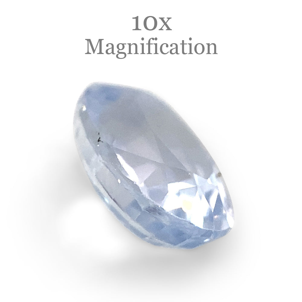 0.97ct Oval Icy Blue Sapphire from Sri Lanka Unheated - Skyjems Wholesale Gemstones