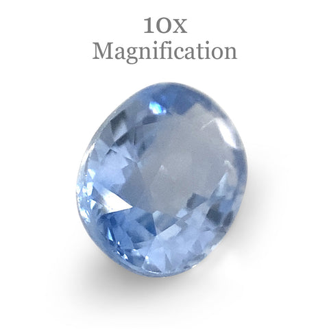 0.76ct Oval Icy Blue Sapphire from Sri Lanka Unheated