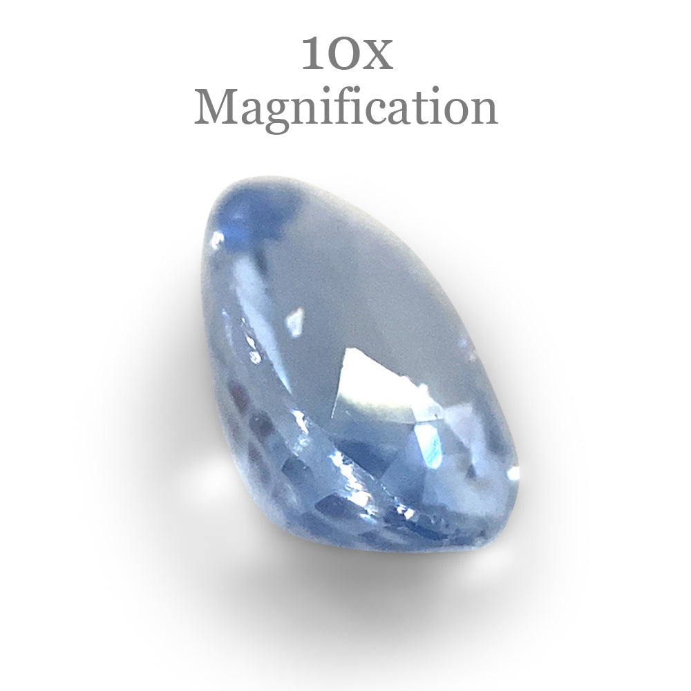 0.76ct Oval Icy Blue Sapphire from Sri Lanka Unheated - Skyjems Wholesale Gemstones