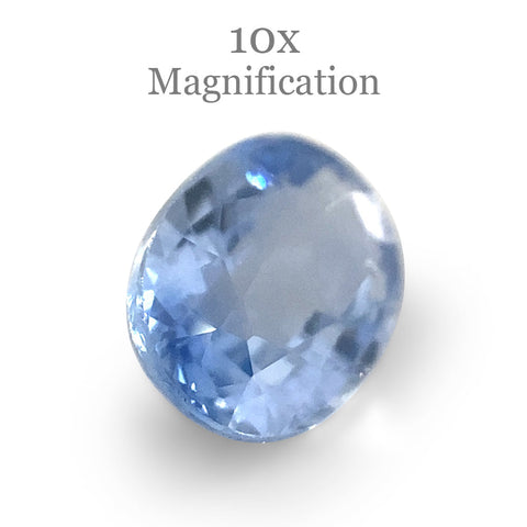 0.76ct Oval Icy Blue Sapphire from Sri Lanka Unheated