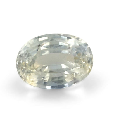 1.19ct Oval Pastel Yellow Sapphire from Sri Lanka Unheated - Skyjems Wholesale Gemstones