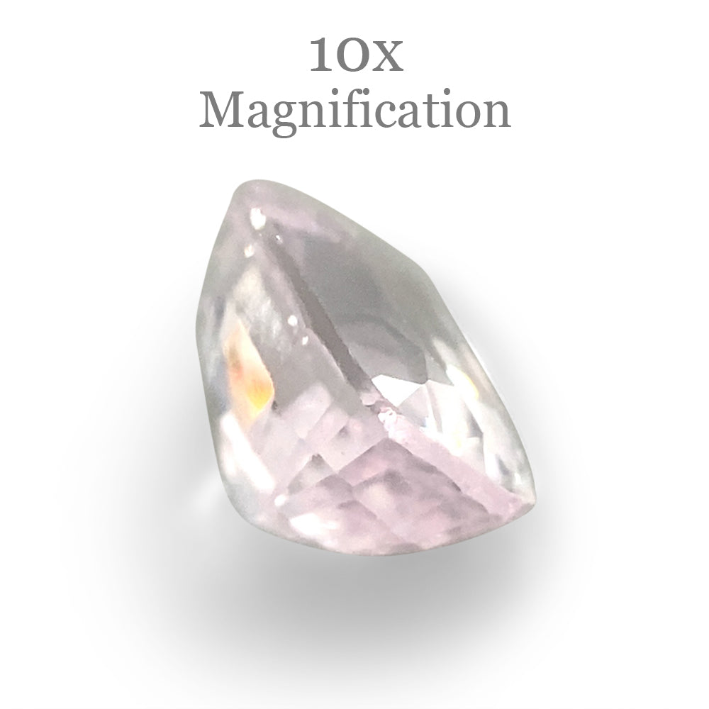 0.68ct Cushion White Sapphire from Sri Lanka Unheated - Skyjems Wholesale Gemstones