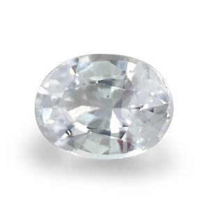 0.56ct Oval White Sapphire from Sri Lanka Unheated - Skyjems Wholesale Gemstones