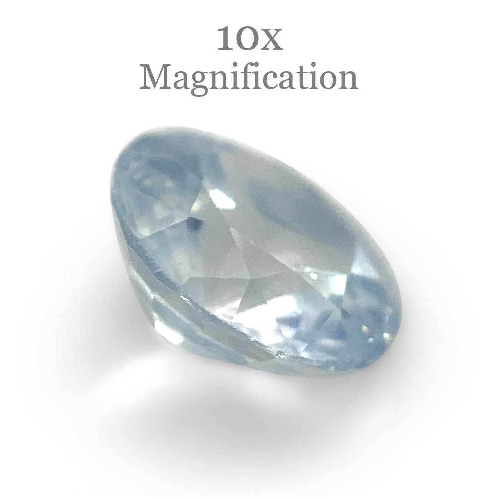 1.05ct Round Icy Blue Sapphire from Sri Lanka Unheated - Skyjems Wholesale Gemstones