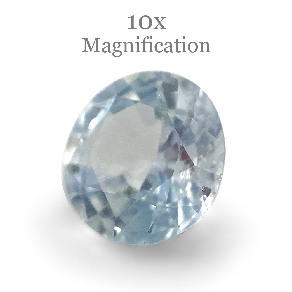 1.05ct Round Icy Blue Sapphire from Sri Lanka Unheated - Skyjems Wholesale Gemstones