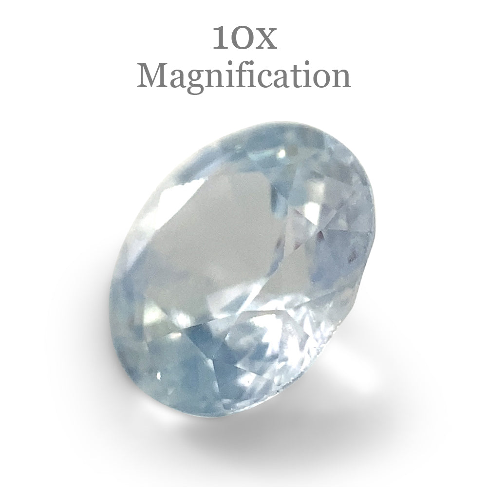 1.05ct Round Icy Blue Sapphire from Sri Lanka Unheated - Skyjems Wholesale Gemstones