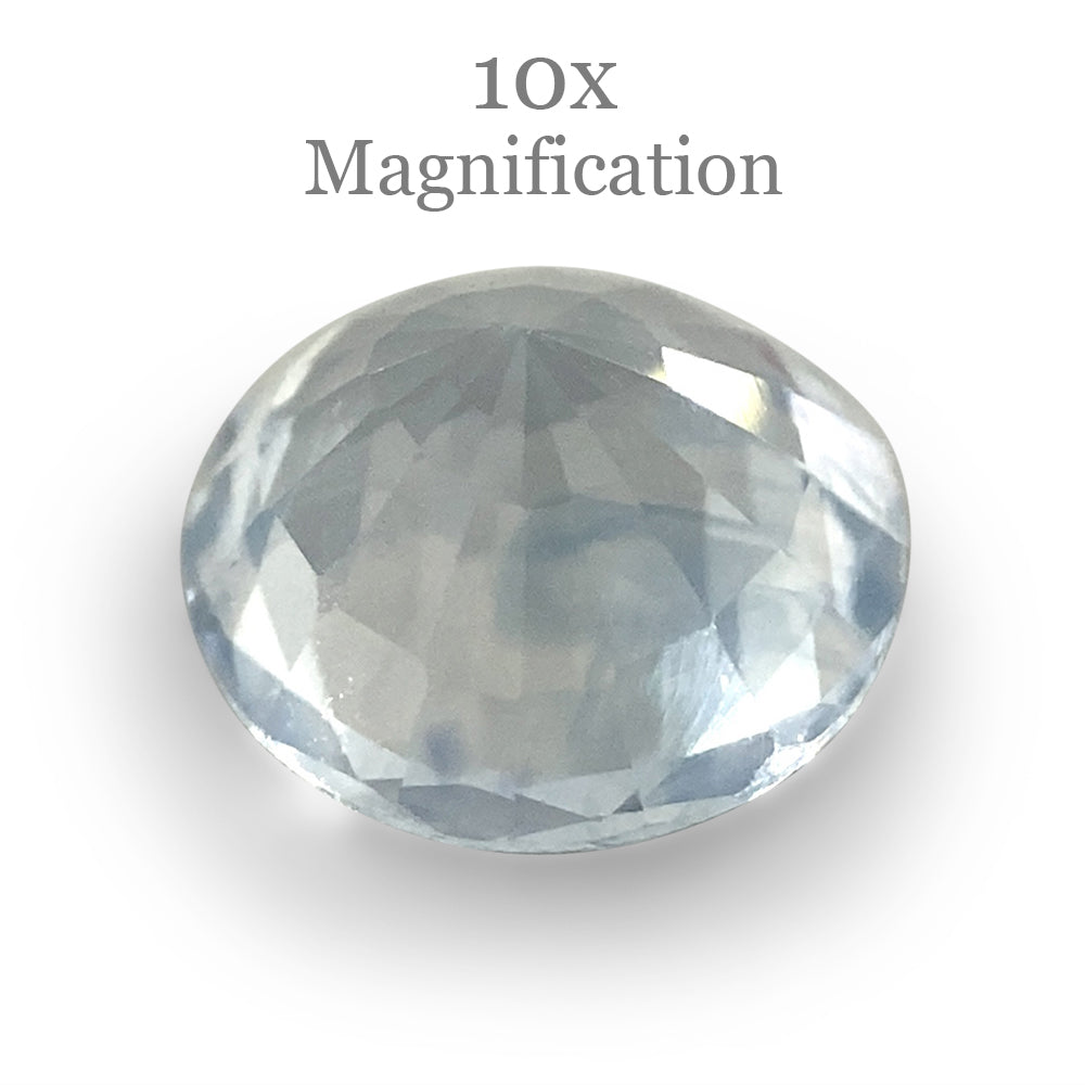 1.05ct Round Icy Blue Sapphire from Sri Lanka Unheated - Skyjems Wholesale Gemstones