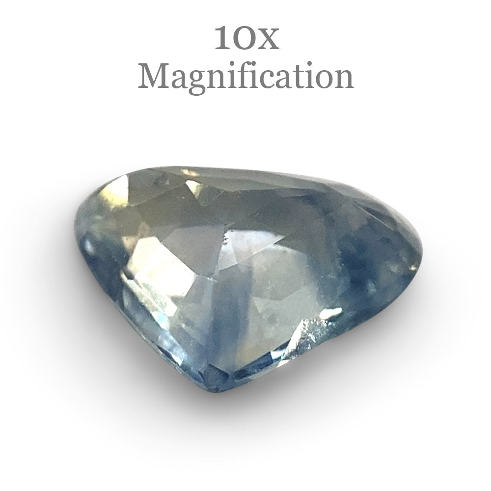 1.36ct Pear Icy Blue Sapphire from Sri Lanka Unheated - Skyjems Wholesale Gemstones