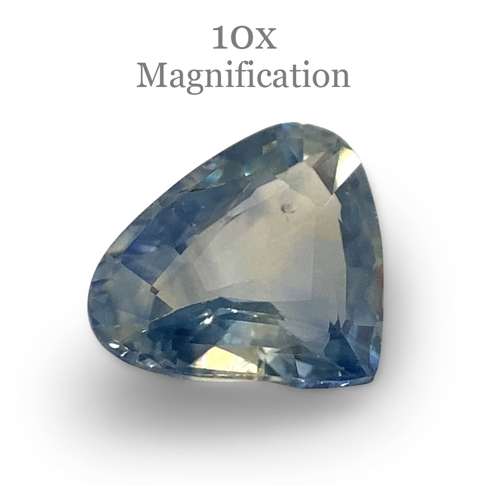 1.36ct Pear Icy Blue Sapphire from Sri Lanka Unheated - Skyjems Wholesale Gemstones