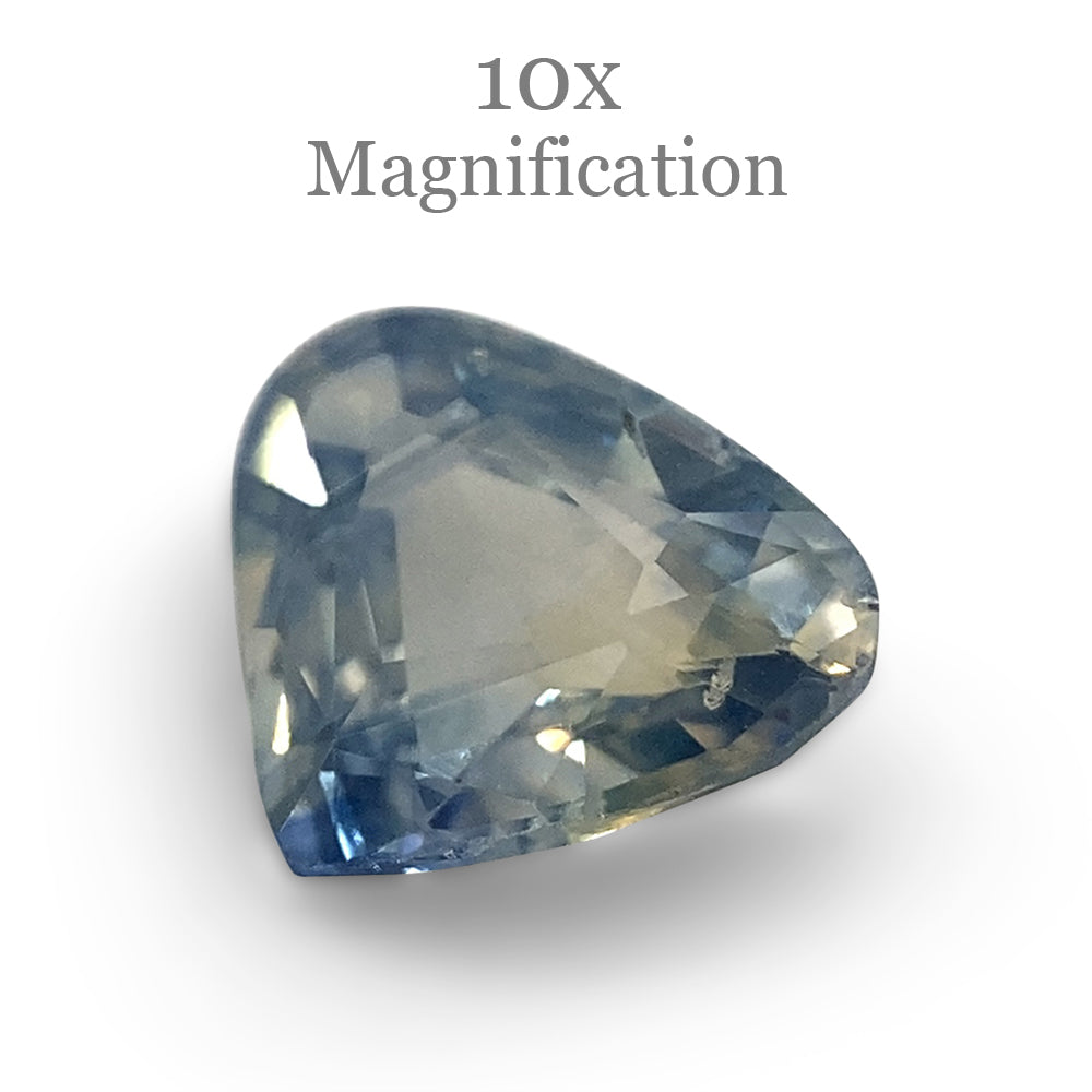 1.36ct Pear Icy Blue Sapphire from Sri Lanka Unheated - Skyjems Wholesale Gemstones