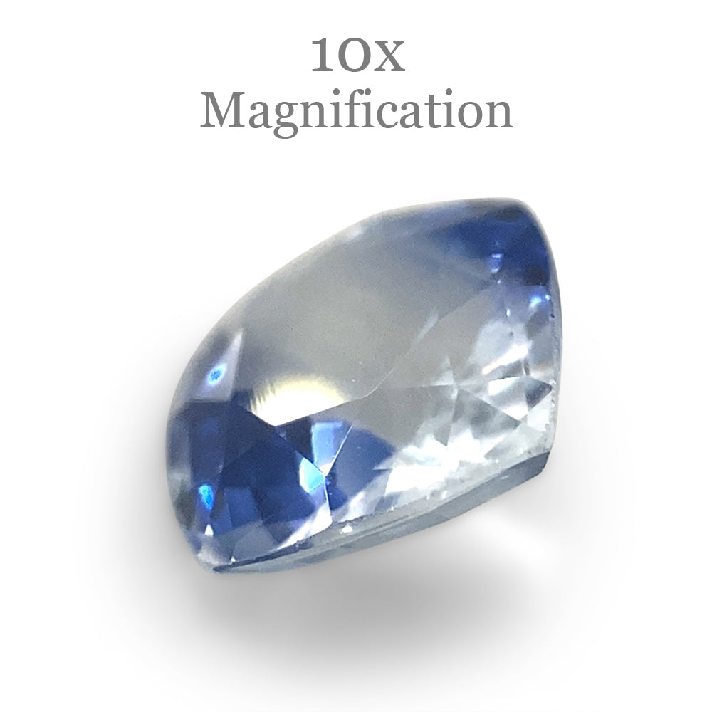 1.19ct Square Cushion Parti Colour Sapphire from Sri Lanka Unheated - Skyjems Wholesale Gemstones