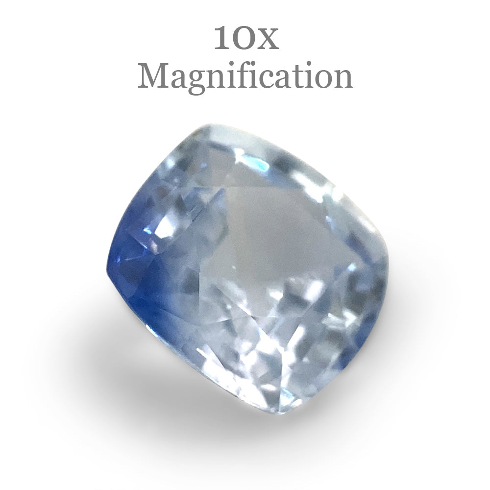 1.19ct Square Cushion Parti Colour Sapphire from Sri Lanka Unheated - Skyjems Wholesale Gemstones