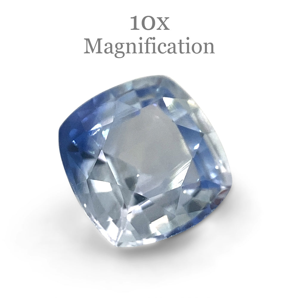 1.19ct Square Cushion Parti Colour Sapphire from Sri Lanka Unheated - Skyjems Wholesale Gemstones