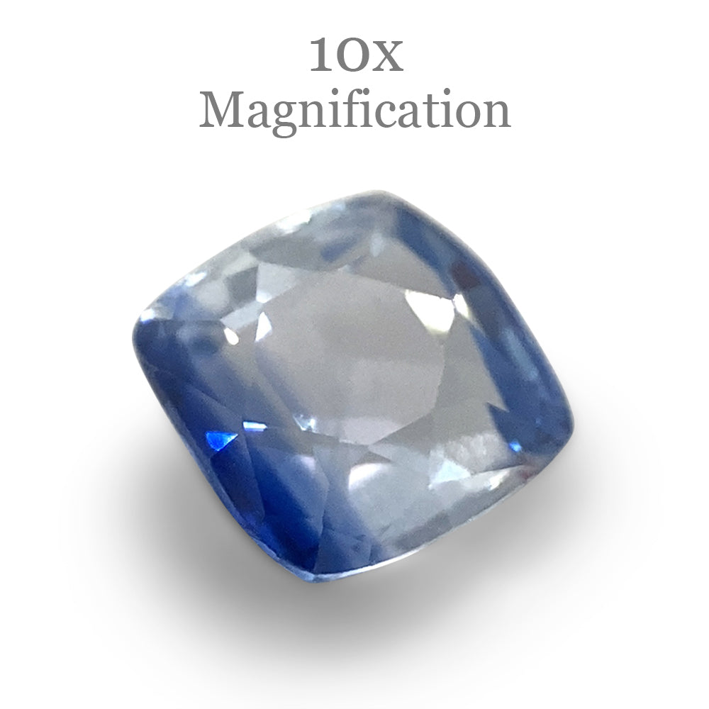 0.97ct Square Cushion Parti Colour Sapphire from Sri Lanka Unheated - Skyjems Wholesale Gemstones