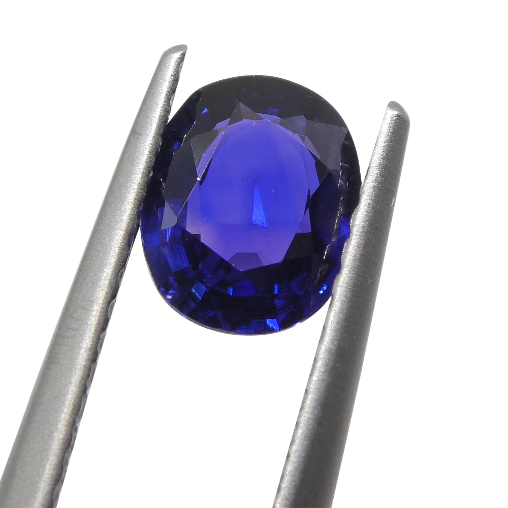 1.03ct Oval Blue Sapphire from Madagascar, unheated natural gemstone by SkyJems, premium Canadian colored gem specialists