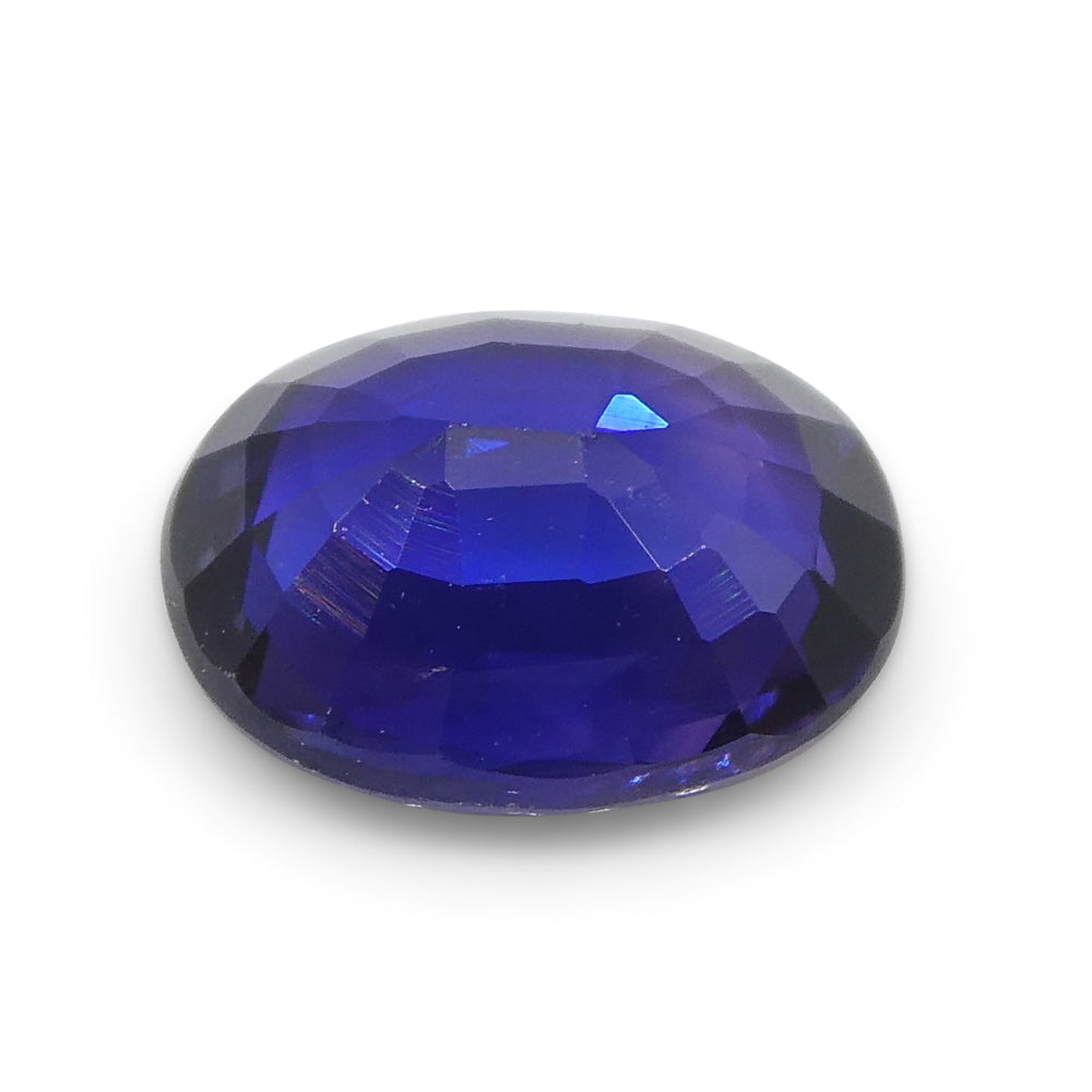 1.03ct Oval Blue Sapphire from Madagascar, unheated natural gemstone by SkyJems, premium Canadian colored gem specialists
