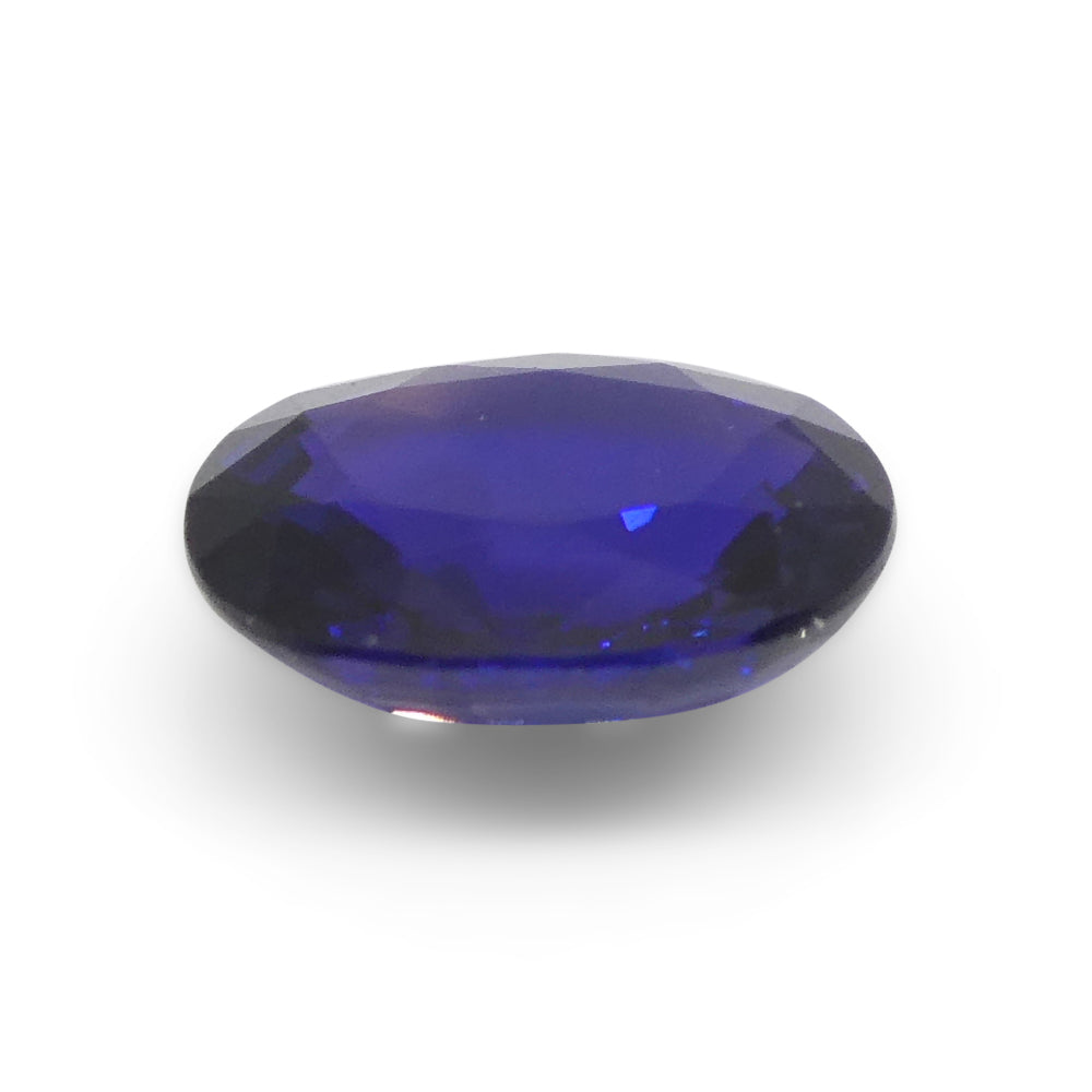 1.03ct Oval Blue Sapphire from Madagascar, unheated natural gemstone by SkyJems, premium Canadian colored gem specialists