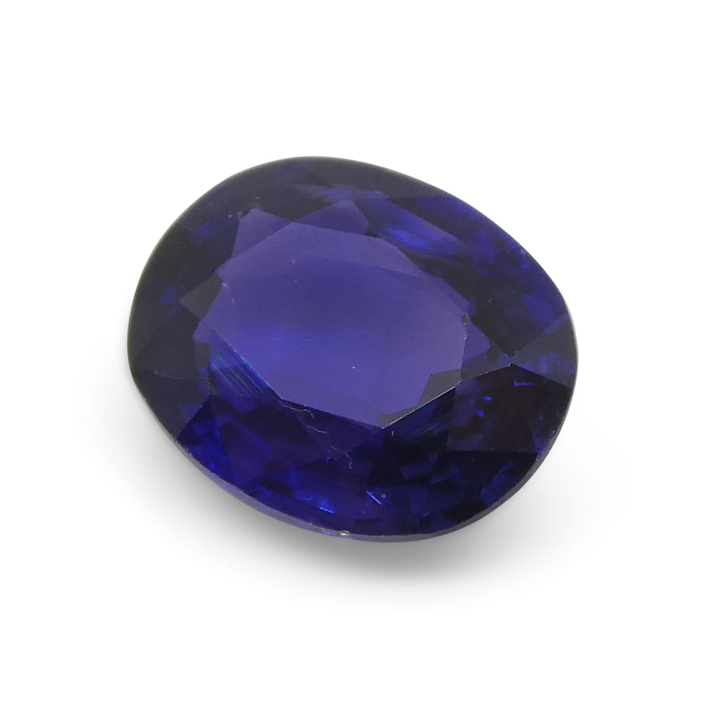 1.03ct Oval Blue Sapphire from Madagascar, unheated natural gemstone by SkyJems, premium Canadian colored gem specialists
