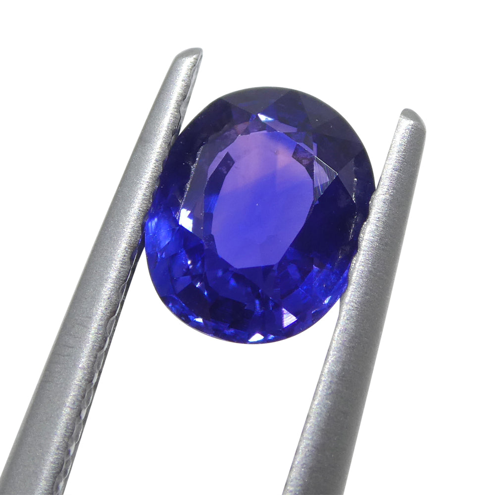 1.02ct Oval Purple Sapphire from Madagascar, unheated natural gemstone by SkyJems, premium Canadian colored gem specialists
