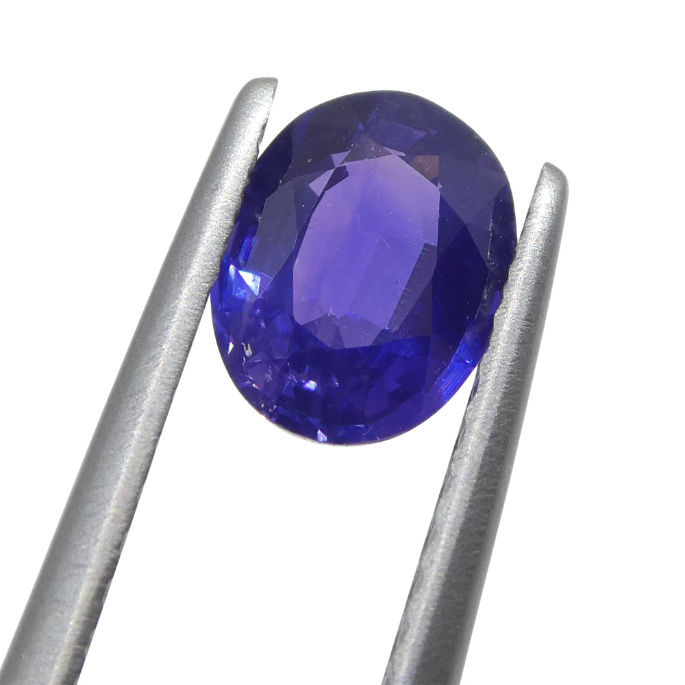 0.81ct Oval Purple Sapphire from Madagascar, unheated natural gemstone by SkyJems Canadian gem specialists