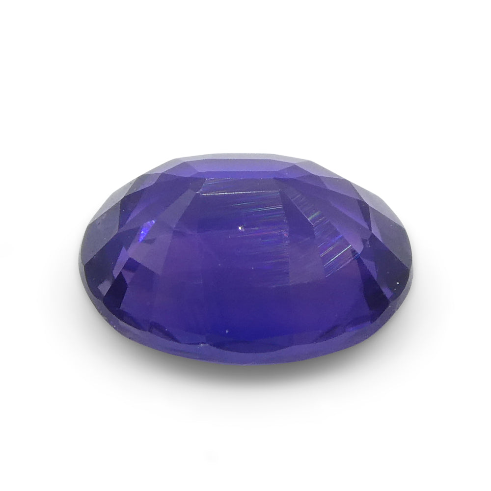 0.81ct Oval Purple Sapphire from Madagascar Unheated - Skyjems Wholesale Gemstones