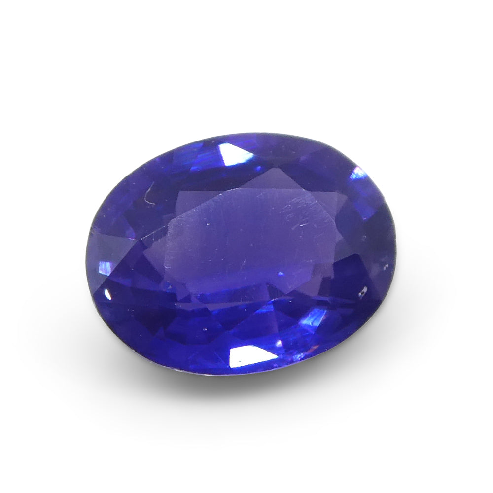 0.81ct Oval Purple Sapphire from Madagascar Unheated - Skyjems Wholesale Gemstones