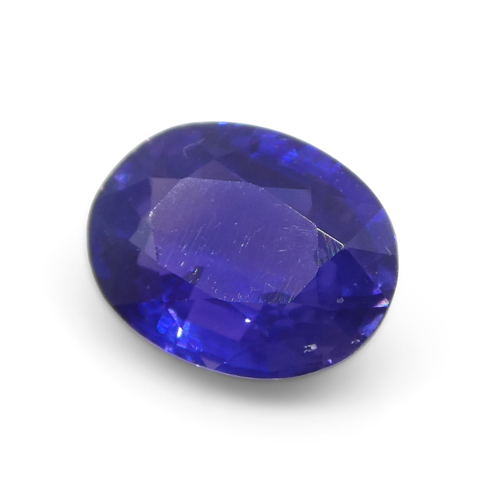 0.81ct Oval Purple Sapphire from Madagascar Unheated - Skyjems Wholesale Gemstones