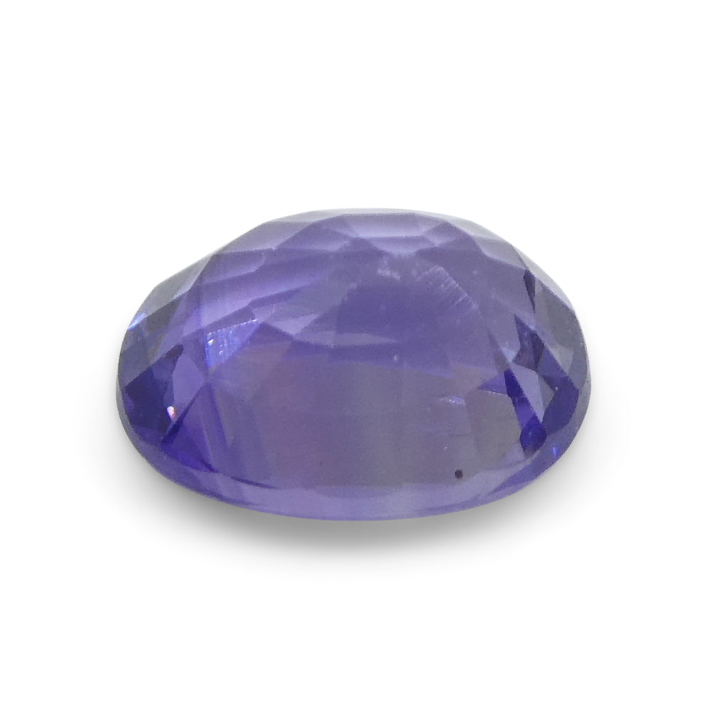 0.91ct Oval Purple Sapphire from Madagascar - Unheated Natural Gemstone by SkyJems Canadian Gem Experts