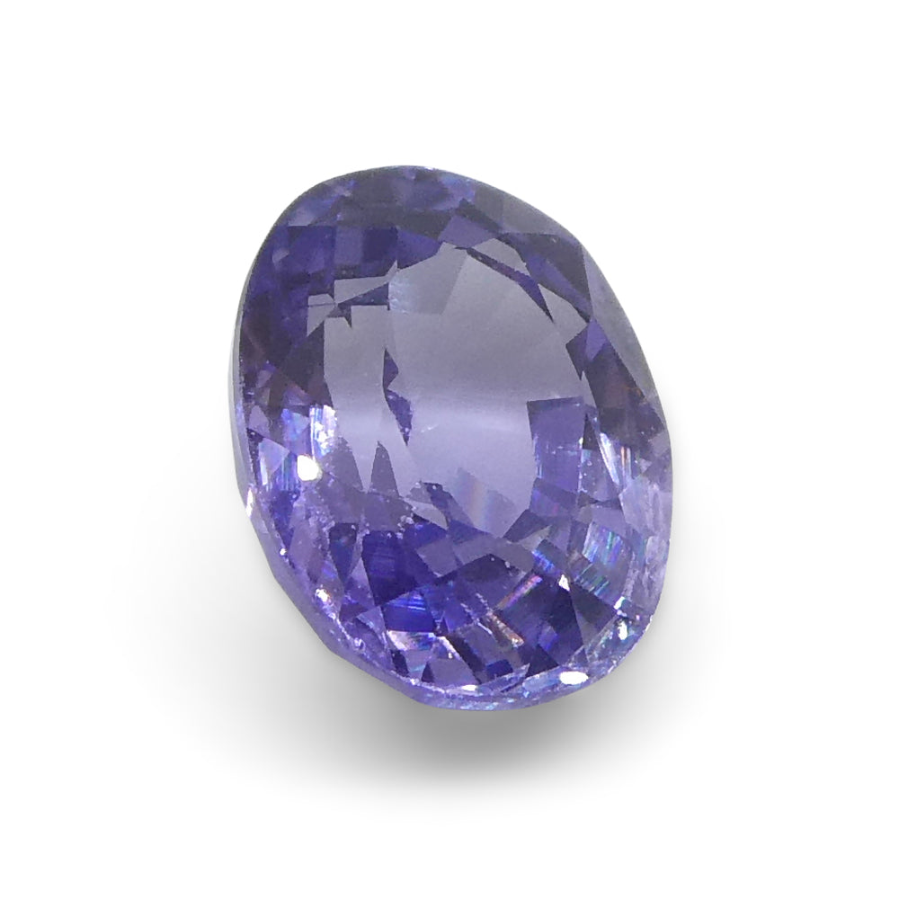 0.91ct Oval Purple Sapphire from Madagascar, unheated natural gemstone by SkyJems Canadian gem specialists
