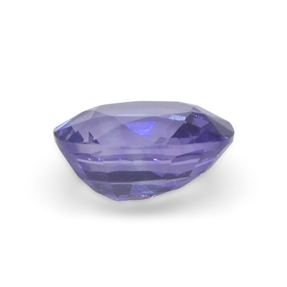 0.91ct Oval Purple Sapphire from Madagascar, unheated natural gemstone by SkyJems Canadian gem specialists
