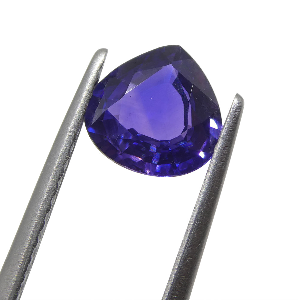 1.08ct Trillion Purple Sapphire from Madagascar - Unheated Natural Gem by SkyJems Canadian Gemstone Specialists