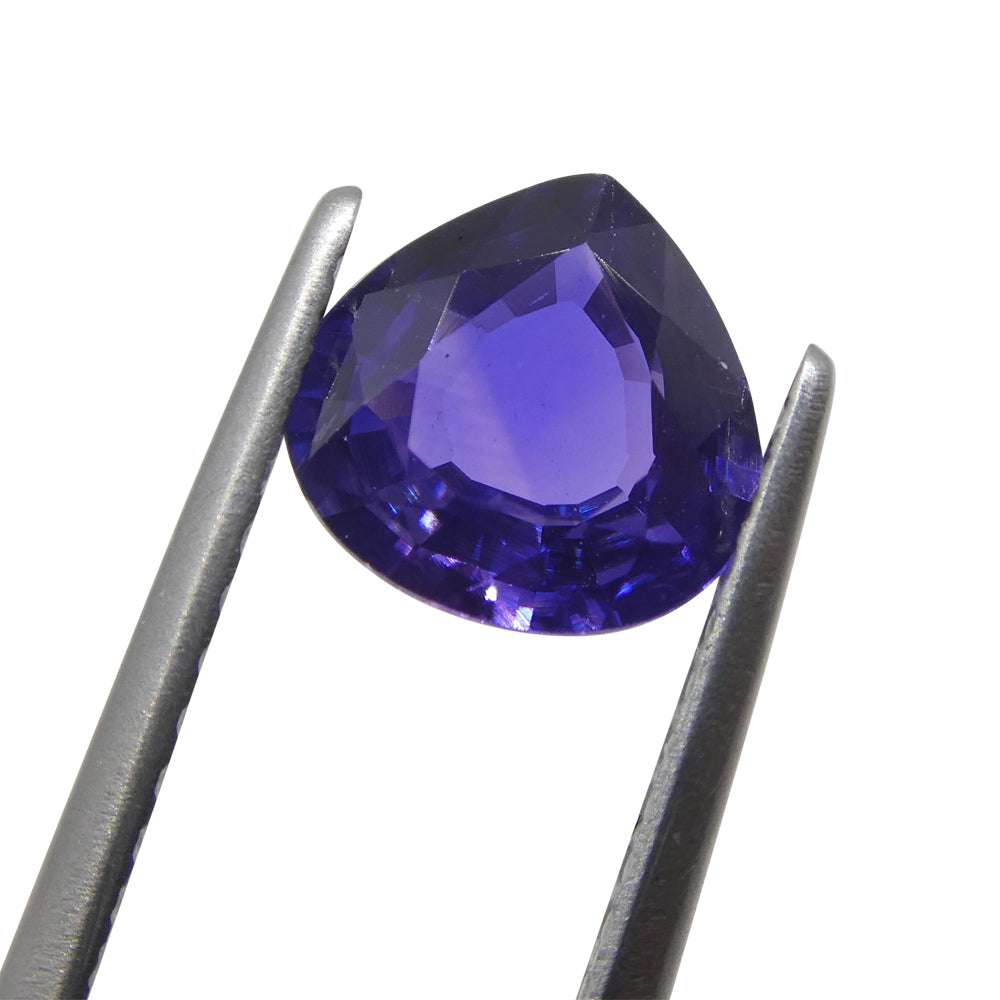1.08ct Trillion Purple Sapphire from Madagascar - Unheated Natural Gem by SkyJems Canadian Gemstone Specialists