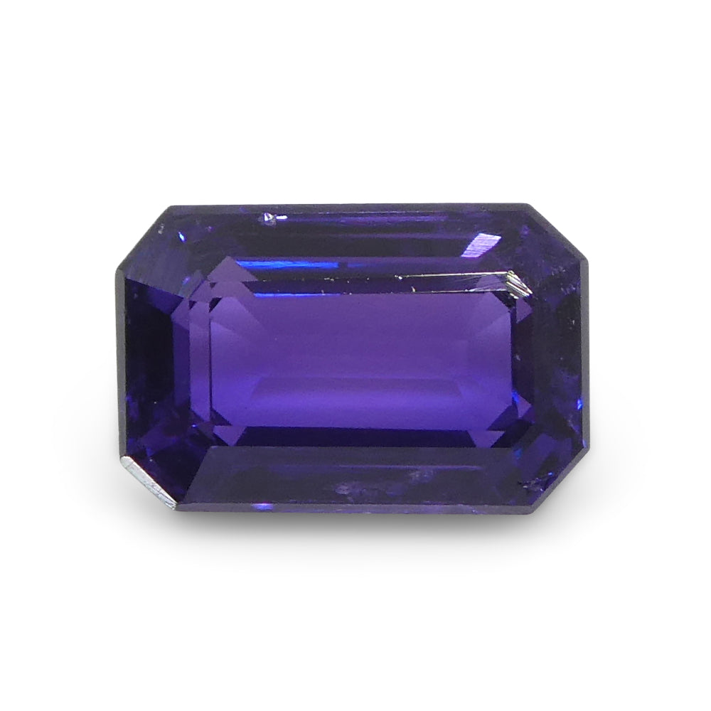 0.82ct Emerald Cut Pink-Purple Sapphire from Madagascar - Skyjems Wholesale Gemstones