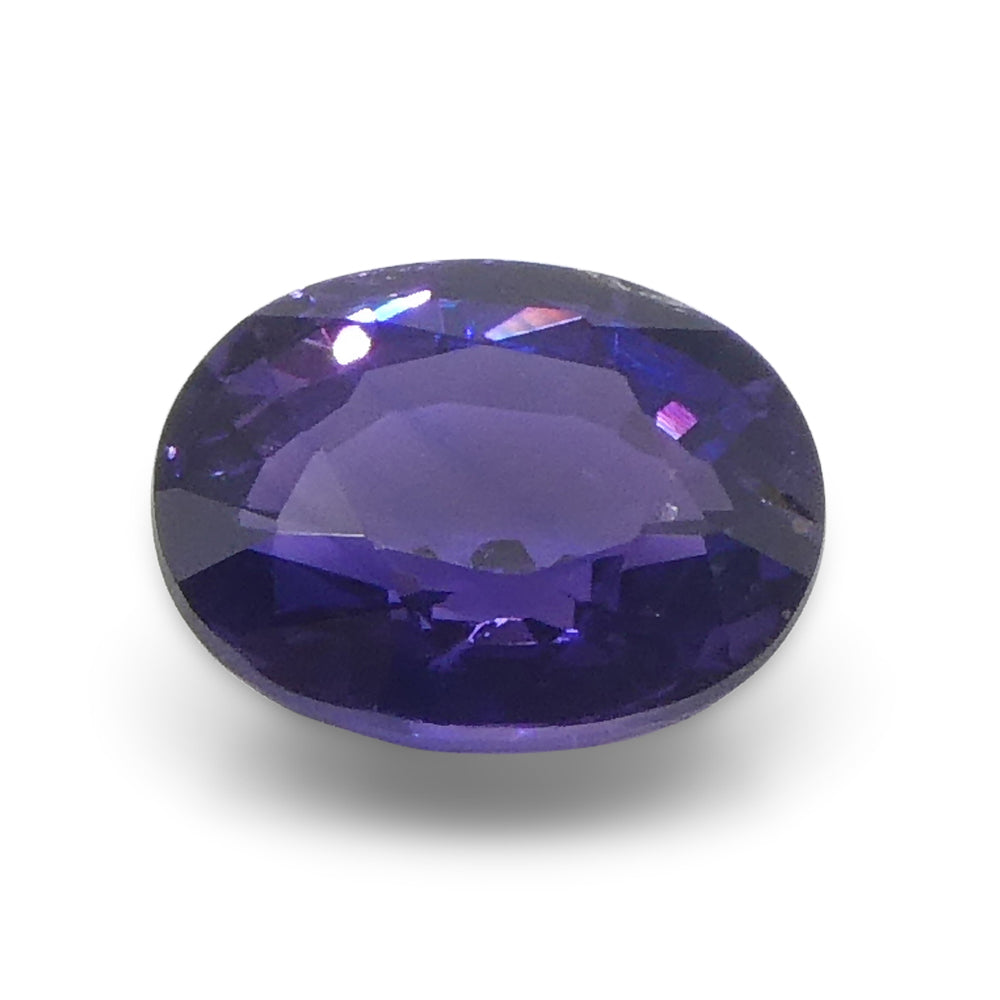 1.07ct Oval Purple Sapphire from Madagascar, unheated natural gemstone by SkyJems, premium Canadian colored gem specialists