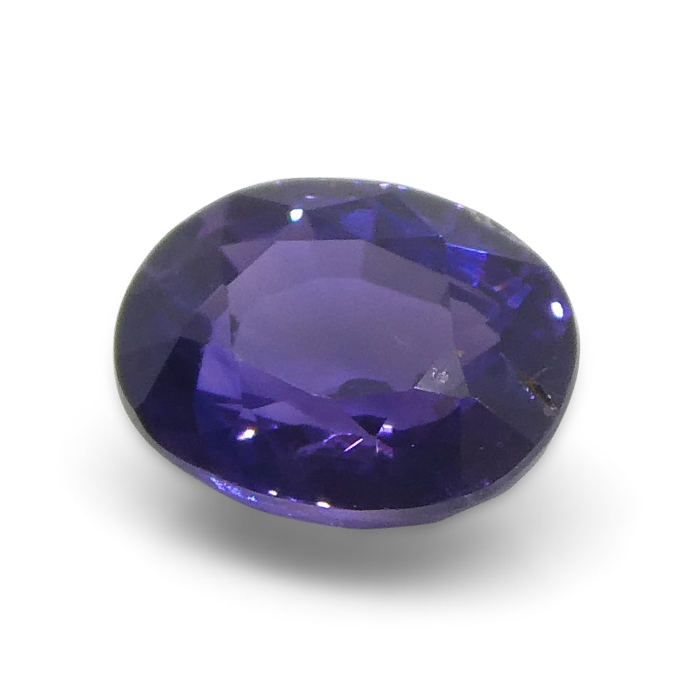 1.07ct Oval Purple Sapphire from Madagascar, unheated natural gemstone by SkyJems, premium Canadian colored gem specialists